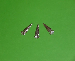 Dijes de punta de flecha de plata de ley .925 probados lote de 3 nuevos en stock - Imagen 1 de 8