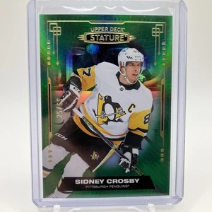 2021-22 Upper Deck Stature Photo Variant Green Sidney Crosby /66 Penguins - Bild 1 von 6
