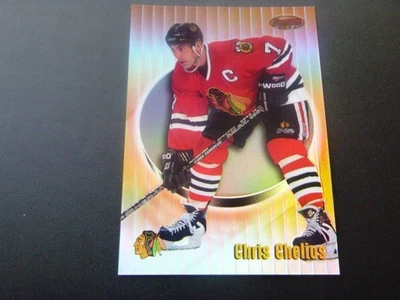 Bowman's Best Refractor #29 Chris Chelios 1998-99 serie #314/400 como nuevo Foto 1 de 4