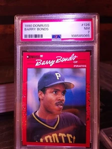 1990 Donruss - Barry Bonds #126 PSA 7 PIRATES GIANTS - Picture 1 of 2