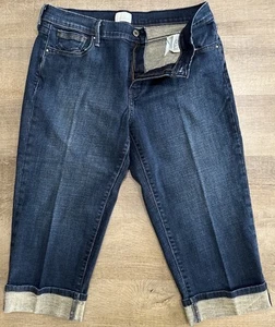 Levis 515 Capri Jeans Cuffed Cotton Blend 12 - Picture 1 of 8