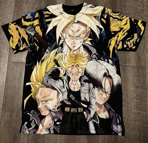Camisa Vintage DBZ Dragon Ball Z Trunks AOP Talla Grande 21x27.5 - Imagen 1 de 7