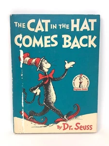 The Cat In The Hat Comes Back VINTAGE 1958 Dr. Seuss book club edition youth - Picture 1 of 10