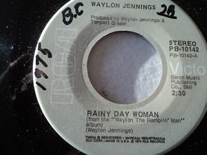 Waylon Jennings – Rainy Day Woman / Let's All Help The Cowboys - US press - 7" - Picture 1 of 2