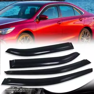 4 PIEZAS visera para ventana de humo protector contra la lluvia sombrilla para Toyota CAMRY 2012-2016 - Imagen 1 de 3