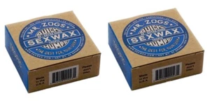 2 Blocks Sex Wax Surfboard Wax '6x' Tropical Water NEW Surf Sexwax Quick Humps - Picture 1 of 1