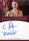 Game of Thrones Iron Anniversary 2 Eline Powell as Bianca Autograph Card