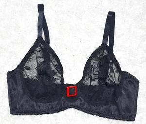 Cottelli Collection BH Größe S 36 38 ohne Bügel transparent durchsichtig schwarz - Bild 1 von 18