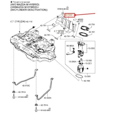 MAZDA 3 Hatchback BP Fuel Tank Insulator BCKA42741A NEW GENUINE - Image 1 of 2