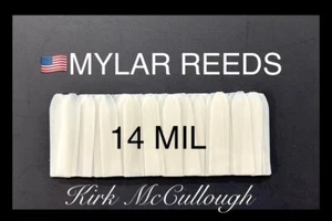 🇺🇸Kirk McCullough-100 14mil Mylar reeds for cutdown (olt Style) Duck Calls. - Picture 1 of 4