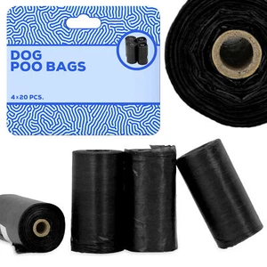 Hunde Kotbeutel Gassibeutel Hundekacke Kacktüten Nachfüllpack 4 Rolle 80 Stück - Bild 1 von 5