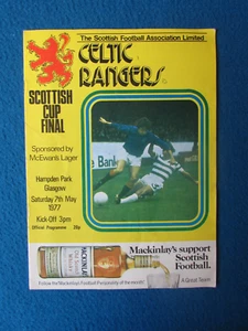 Celtic v Rangers Scottish Cup Final 1977 Programme 7/5/77 - Picture 1 of 1