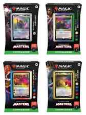 Magic Gathering Commonder Masters Set de 4 Cubiertas de Comandante SELLADO DE FÁBRICA!¡!
