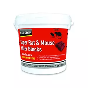 More details for pest-stop systems - super rat &amp; mouse killer wax blocks