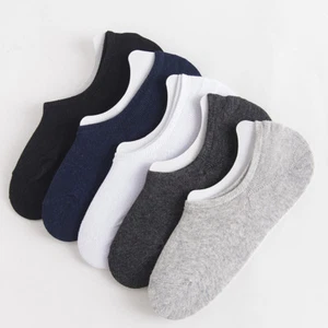 10 Pairs Men's Invisible No Show Nonslip Loafer Boat Ankle Low Cut Cotton Socks - Picture 1 of 13