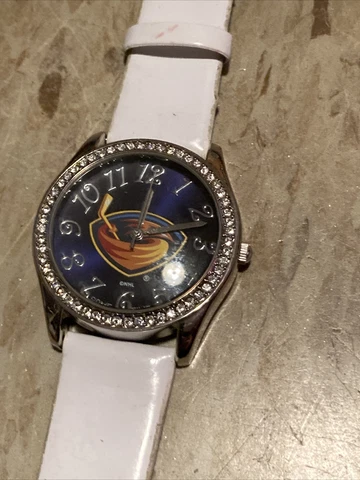 Game Time Glizt Series NHL ATLANTA THRASHERS logo Watch Works new Battery Cover