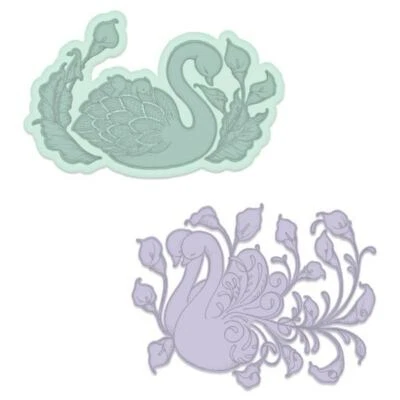 Heartfelt Creations Spellbinders Die ~ SWAN LAKE ~ HCD1-7277 - Image 1 of 2