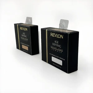 LOT OF 2 Revlon AGE DEFYING Pressed Loose Powder 02 Translucent Medium 0.26oz - Picture 1 of 7