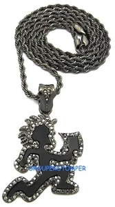 Juggalo Necklace New Pendant with 30 Inch Long Rope Style Chain Insane - Picture 1 of 3