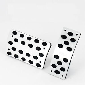 Sport Car Non Slip Aluminum Foot Pedals Pads Covers For Automatic Transmission