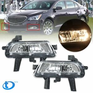 For Buick LaCrosse 2014 15 2016 Driving Lamps Left+Right Bumper Clear Fog Light