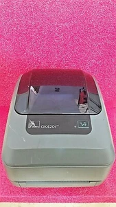 Zebra GK420T Label Thermal Printer 80 or 120 mm  include power supply tested  - Picture 1 of 3