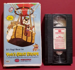 VHS Yogi's Great Escape HTF Worldvision clamshell Hanna-Barbera -Tested BUY2GET1 - Picture 1 of 4
