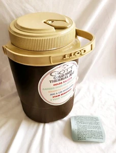 2 Liter Brown GOTT Vintage Insulated Thermal Water Ice Camping Cooler Jug - Picture 1 of 5