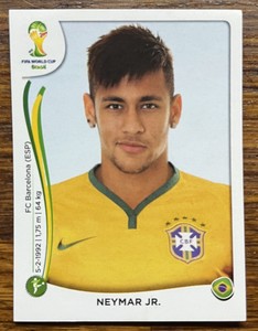 2014 FIFA SOCCER WORLD CUP PANINI STICKER 48 NEYMAR JR. BRASIL BRAZIL