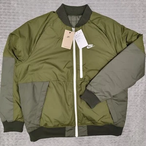Nike Sportswear olivgrüne Therma-Fit Legacy Wende-Bomberjacke Gr. Large - Bild 1 von 12