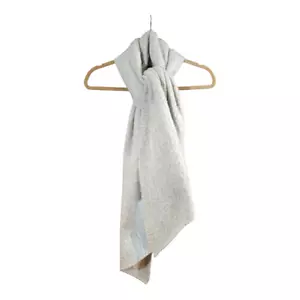 Anthropologie Oversized Fuzzy Pointed Blanket Scarf in Gray Women's One Size - Picture 1 of 8