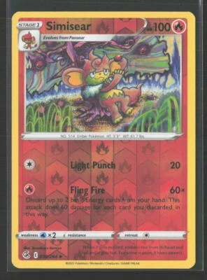 SWSH08: Fusion Strike #038/264 Simisear (T) - Image 1 of 2