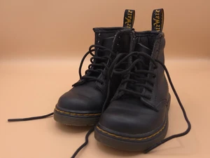 Dr. Martens Boots Toddler 8 1460 Softy T Combat Black Lace Up Comfort Ankle Top - Picture 1 of 10