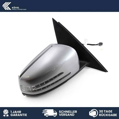 Originale Specchietto Dx 7/2PIN Mercedes Classe C W204 Argento 792 A2048103616 - Immagine 1 di 3