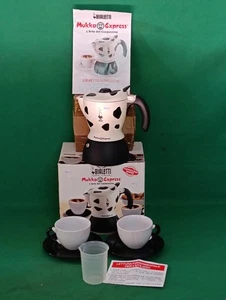 CAFFETTIERA BIALETTI MUKKA EXPRESS CAPPUCCINO 2 TZ + SCATOLA E ACCESSORI. DA53 - Picture 1 of 17
