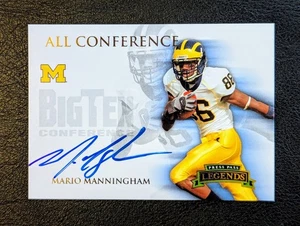 2008 Press Pass Legends Mario Manningham Rookie RC Auto /150 Michigan - Picture 1 of 2
