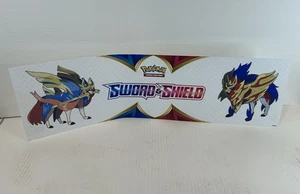 Pokemon Sword & Shield Counter Sign Banner Promo Rare Store Display - Picture 1 of 4