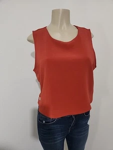 Forever21 Women Tank Top Summer Casual Loose Solid Shirt Sleeveless Sz L #4 - Picture 1 of 8