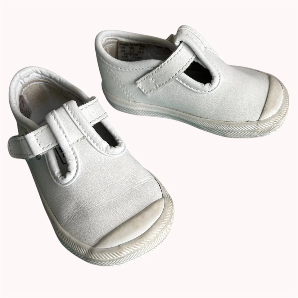 Zapatilla deportiva Keds para niños pequeños talla 3 Champion Mary Jane puntera correa en T niñas Foto 1 de 4