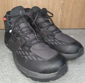 Salomon Hiking Boots Odyssey Mid Gore-Tex Mens Size 12 Black Red Gray - Picture 1 of 9