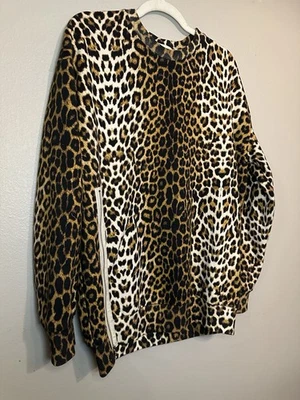 Sudadera Phillip Lim Estampado Leopardo Pequeña Grande 100% Algodón Foto 1 de 4