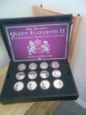 Queen Elizabeth II Platinum Jubilee Tribute Proof Collection Coins REDUCED  - Image 1 of 2