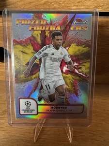 2024-25 Topps Finest Rodrygo Red Yellow Fusion Prized Footballers Case Hit SSP - Picture 1 of 2
