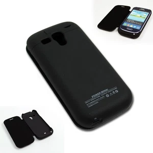 2000MAH BACKUP BATTERY CHARGER EXTENDED POWER CASE COVER BLACK GALAXY S III MINI - Photo 1 sur 1