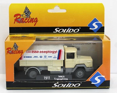 Solido 1911 1:43 1978 Iveco Transafrica Canvas Truck Team Esso Mint/ Box France - Image 1 of 3