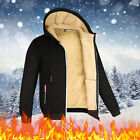Mens Zip Up Fleece Hoodie Hoody Coat Winter Warm Jacket Hooded Track Top 1 A