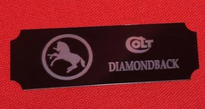 Colt Firearms Diamondback Display Case Plaque  - Image 1 of 2