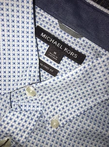 Michael Kors Mens  long sleeve Tailored  Fit  shirt Size    M NWT $125 - Picture 1 of 7