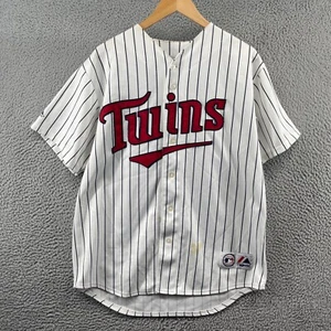 Minnesota Twins MLB Men's White Stripe #22 Gomez Baseball Jersey Size Large READ - Picture 1 of 17