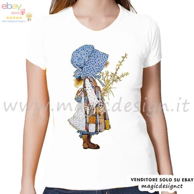 JHK O FRUIT OF THE LOOM T-SHIRT HOLLY HOBBIE DOLL VINTAGE PER RAGAZZE E BIMBA Tshirt MAN.CORTA E LUNGA